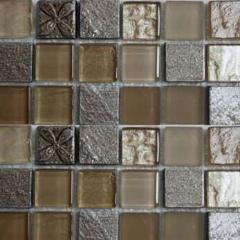 Мозаика Bars Crystal Mosaic Смеси с декорами HSO 574 (23x23 mm), цвет разноцветный, поверхность глянцевая, квадрат, 300x300
