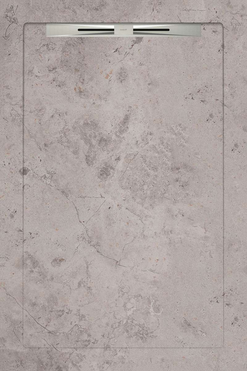 Спецэлементы Aquanit Fibre Grey Slope Line, цвет серый, поверхность матовая, прямоугольник, 800x1200