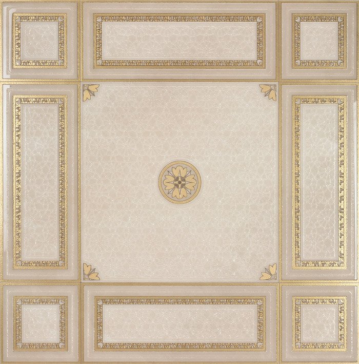 Декоративные элементы Grespania Ambras 3 Beige, цвет бежевый, поверхность полированная, квадрат, 590x590
