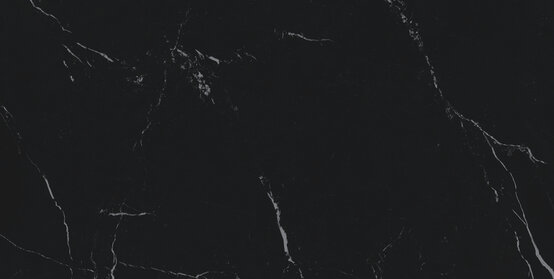Керамогранит APE Nero Marquina, цвет чёрный, поверхность полированная, прямоугольник, 600x1200