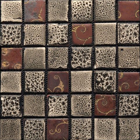 Мозаика Gaudi Vint-29(4), цвет коричневый, поверхность глазурованная, квадрат, 284x284