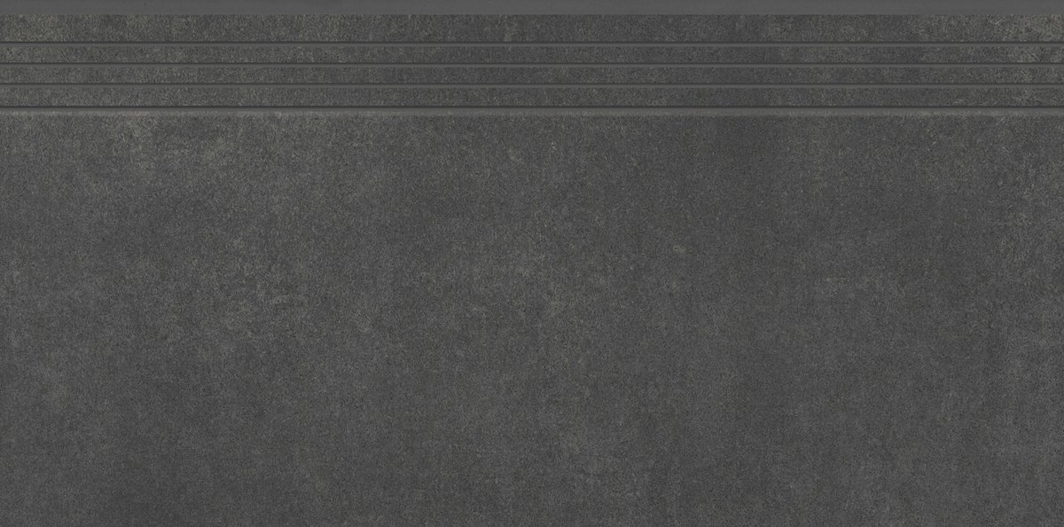 Ступени Cerrad Concrete Anthracite Engraved Stair, цвет чёрный тёмный, поверхность матовая, прямоугольник, 400x800