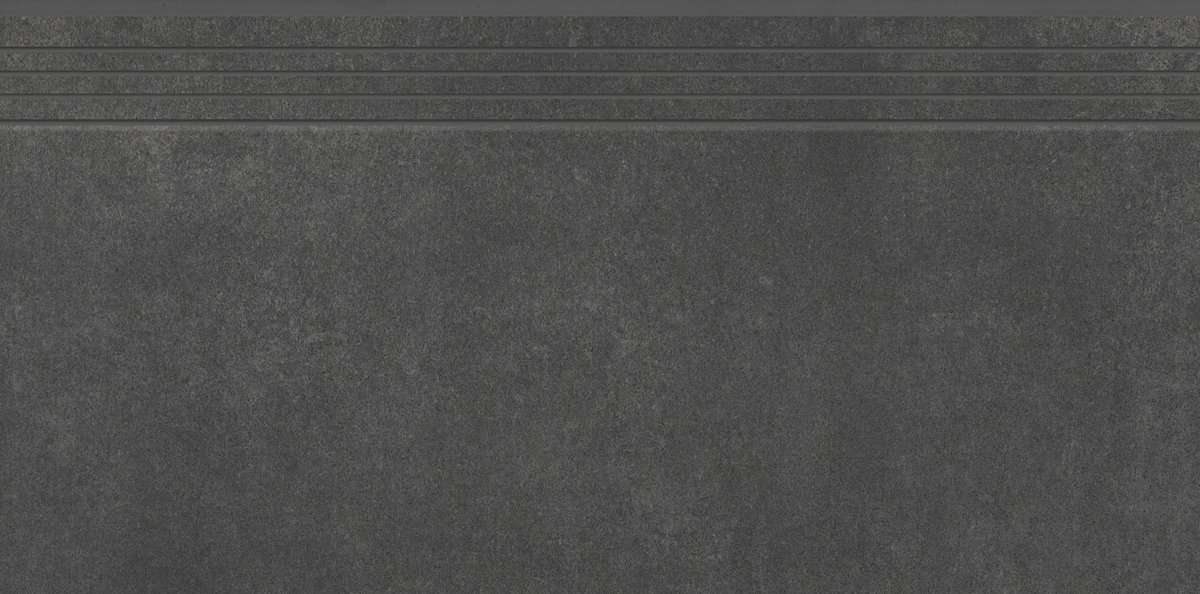Ступени Cerrad Concrete Anthracite Engraved Stair, цвет чёрный тёмный, поверхность матовая, прямоугольник, 400x800