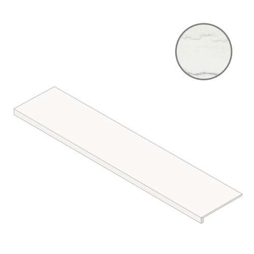 Ступени Italon Charme Advance Platinum White Scalino 160 Front 620070002009, цвет белый, поверхность матовая, прямоугольник, 330x1600