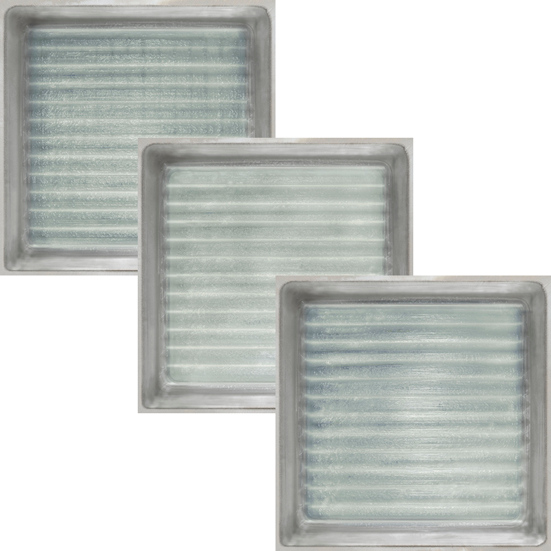 Керамическая плитка Iris Glass Blocks Green 563544, цвет зелёный, поверхность глянцевая, квадрат, 200x200
