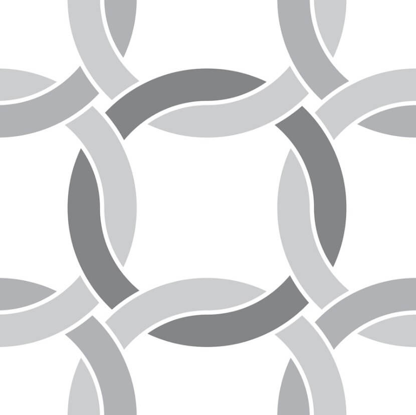 Керамогранит Ce.Si Epoque Twiggy, цвет чёрно-белый, поверхность матовая, квадрат, 200x200