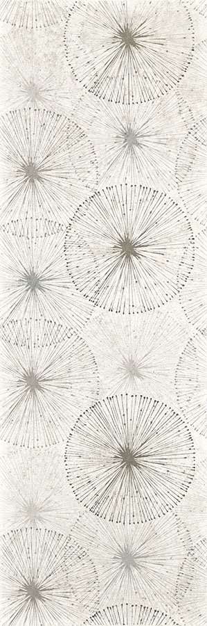 Декоративные элементы Paradyz Nirrad Bianco Inserto, цвет серый, поверхность матовая, прямоугольник, 200x600
