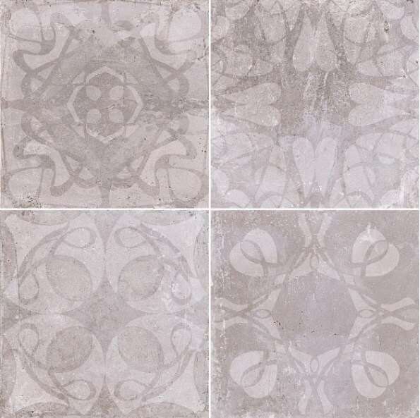 Декоративные элементы Dual Gres Antigua Cement Decor, цвет серый, поверхность матовая, квадрат, 450x450