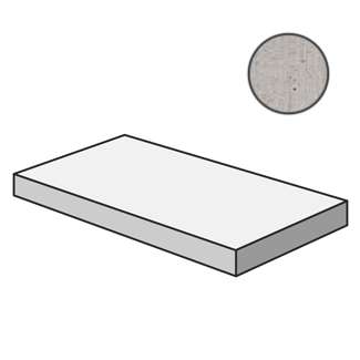 Ступени Sant Agostino Form Gradone Angolare 120 Sx Cement CSAGASFC12, цвет серый, поверхность матовая, прямоугольник, 330x1200