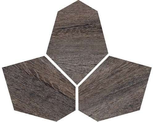 Декоративные элементы Colli Kent Esagona Irregolare Wenge 4652, цвет коричневый, поверхность матовая, прямоугольник, 280x350
