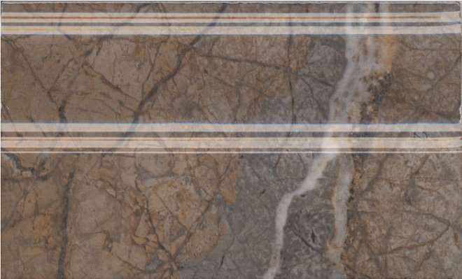 Бордюры Kerama Marazzi Театро Плинтус Коричневый Обрезной FMB023R, цвет коричневый, поверхность глянцевая, прямоугольник, 150x250