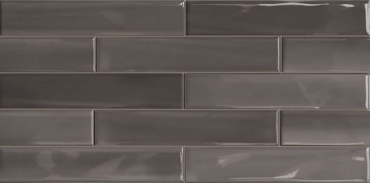Керамическая плитка Sant Agostino Shadebox Shadebrick Dark 730 CSASHBD730, цвет серый тёмный, поверхность глянцевая, прямоугольник, 73x300