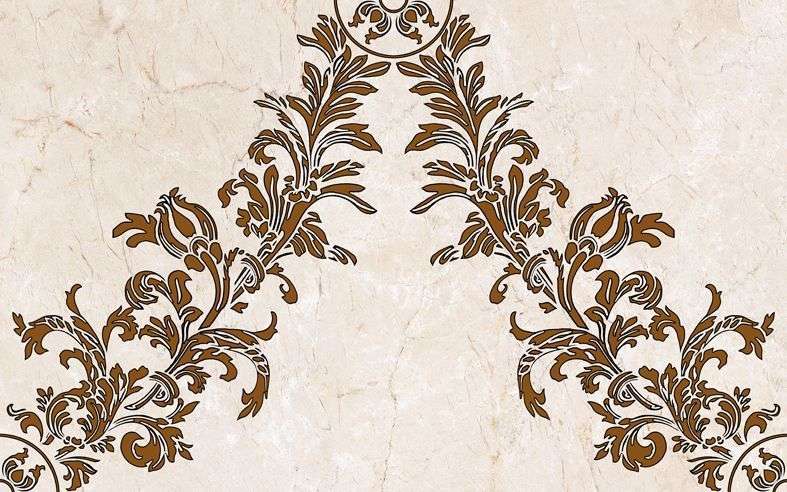 Декоративные элементы Belleza Декор Калинка коричневый 04-01-1-09-03-15-650-0, цвет разноцветный, поверхность глянцевая, прямоугольник, 250x400