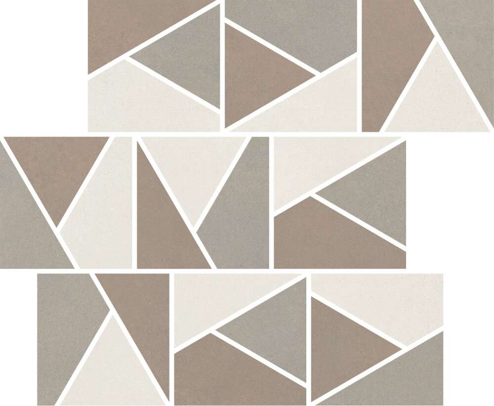 Мозаика Impronta Nuances Mos.Triangoli Mix Caldo 1 NU00MTGC1, цвет разноцветный, поверхность матовая, прямоугольник, 300x300