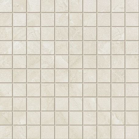 Мозаика Tubadzin Obsydian White, цвет бежевый, поверхность глянцевая, квадрат, 298x298