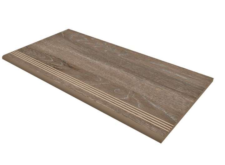 Ступени Paradyz Dream Wood Moka DWc04 Неполированный 30,6x60,9x8 38820, цвет коричневый, поверхность матовая, прямоугольник, 306x609