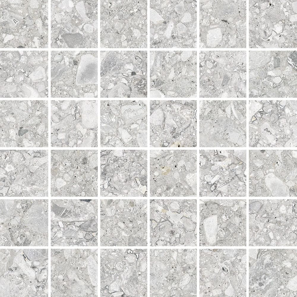Мозаика Керамин Клемо 7 Мозайка, цвет серый, поверхность матовая, квадрат, 300x300