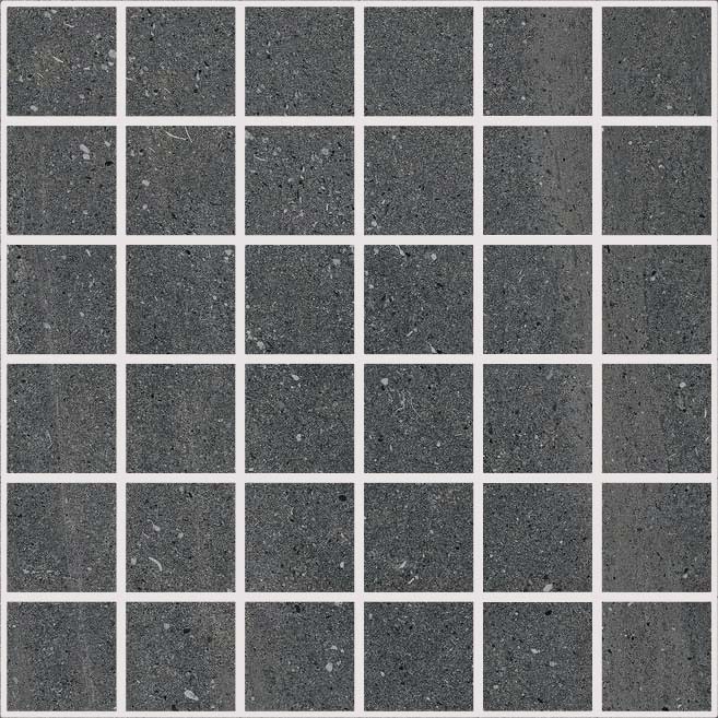 Мозаика Flaviker Rockin Mosaico Lava Nat PF60010435, цвет чёрный, поверхность натуральная, квадрат, 300x300