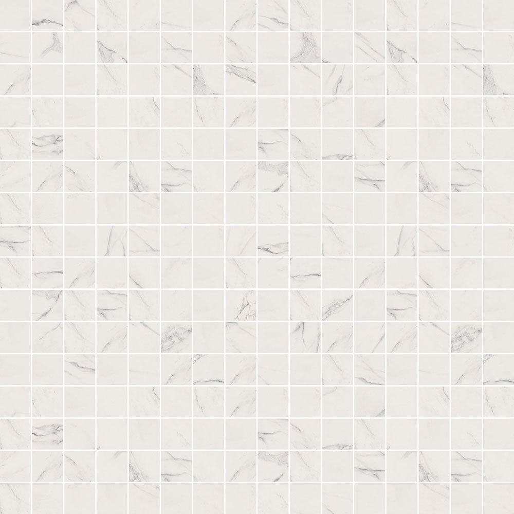 Мозаика ABK Mos.Art Statuario White 1SL09253, цвет белый, поверхность натуральная, квадрат, 300x300