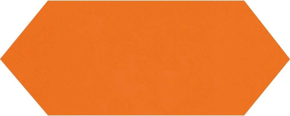 Керамическая плитка Monopole Cupidon Naranja Brillo Liso, цвет оранжевый, поверхность глянцевая, шестиугольник, 100x300