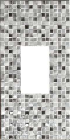 Декоративные элементы STN Ceramica Ventana Andros Gris, цвет серый, поверхность глянцевая, прямоугольник, 250x500