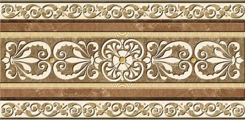 Бордюры Absolut Keramika Cenefa Marble, цвет коричневый, поверхность глянцевая, прямоугольник, 220x450