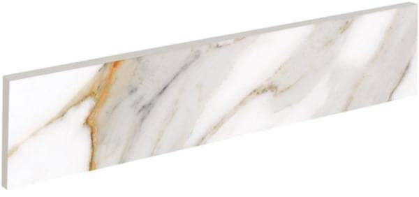 Бордюры Exagres Rod.Marbles Calacatta, цвет белый, поверхность матовая, прямоугольник, 90x400