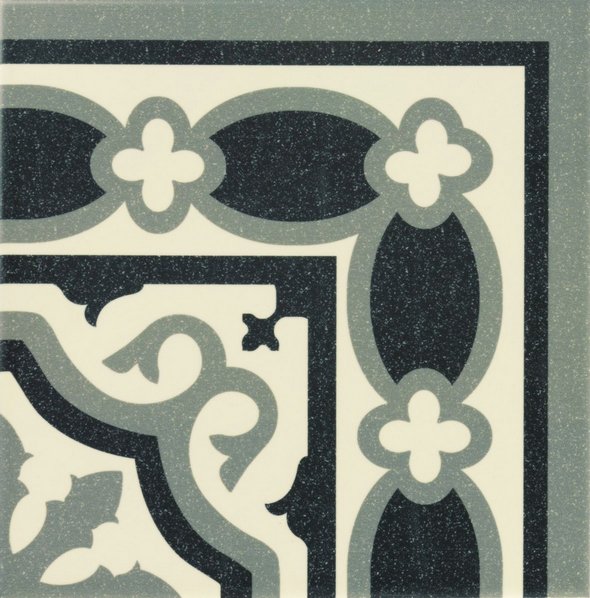 Керамическая плитка Mainzu Esquina Florentine White, цвет серый, поверхность матовая, квадрат, 200x200