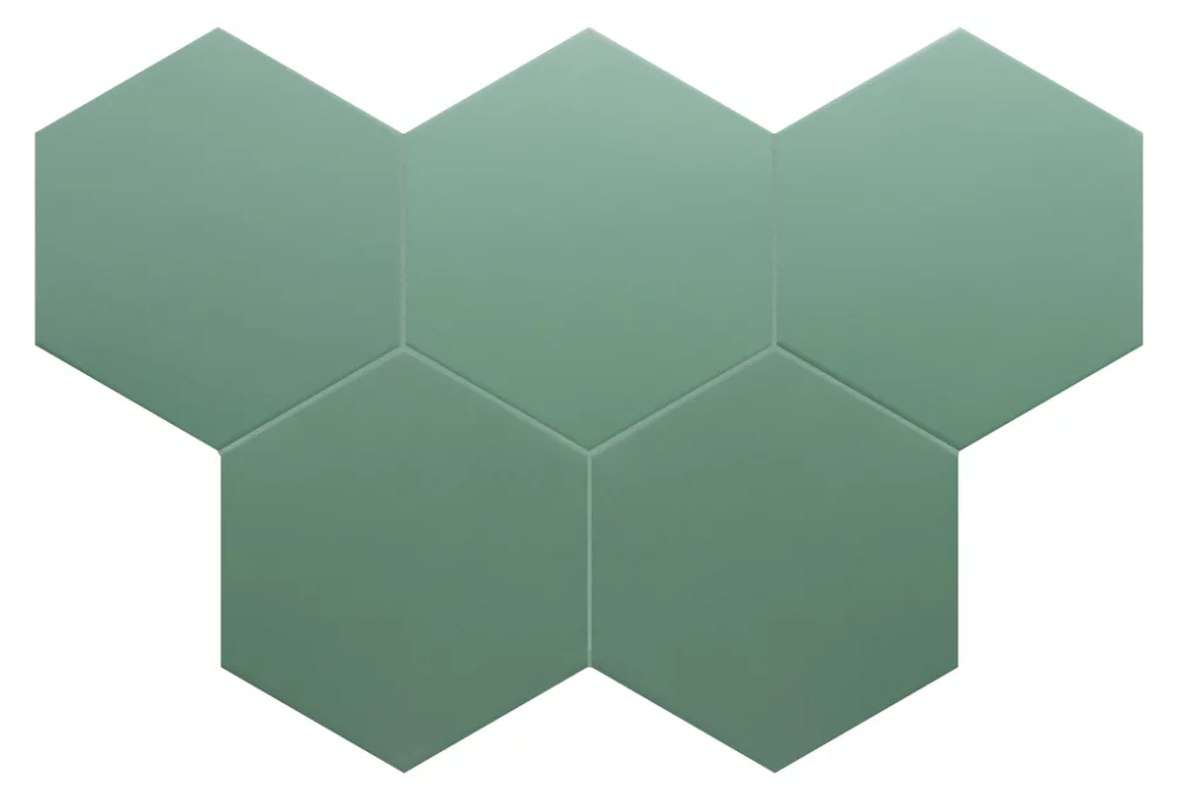 Керамогранит Equipe Coimbra Pickle Green 30638, цвет золотой, поверхность матовая, шестиугольник, 175x200
