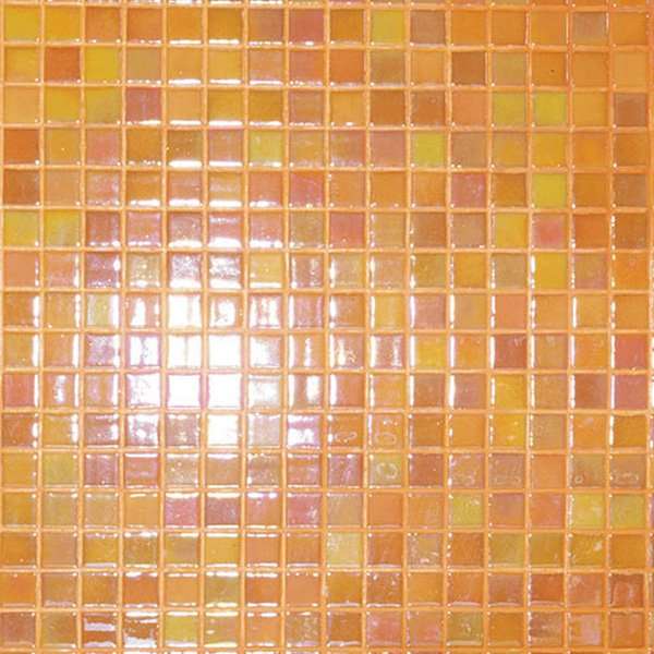 Мозаика Mosavit Acquaris Oran, цвет оранжевый, поверхность глянцевая, квадрат, 316x316