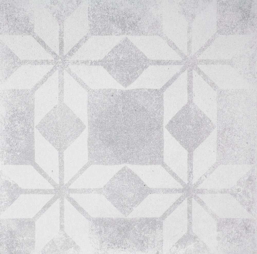 Декоративные элементы Terratinta Betonepoque White-Grey Sarah 08 TTBEWG08N, цвет серый, поверхность матовая, квадрат, 200x200