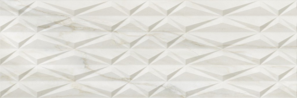 Керамическая плитка Saloni Venus Arc Crema JEV620, цвет белый, поверхность глянцевая рельефная, прямоугольник, 400x1200