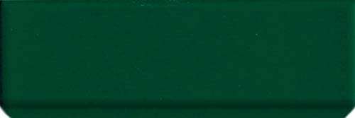Бордюры Ce.Si Metro Finale Rame, цвет зелёный, поверхность глянцевая, прямоугольник, 50x150