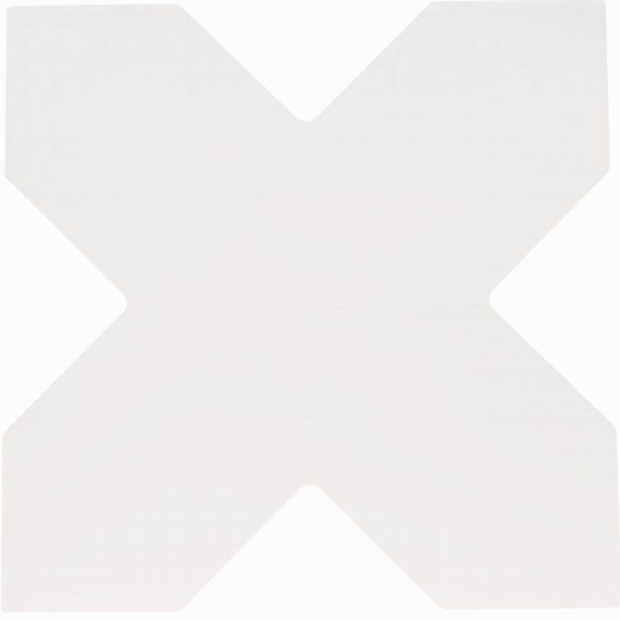 Керамогранит Cevica Becolors Cross White, цвет белый, поверхность матовая, квадрат, 133x133