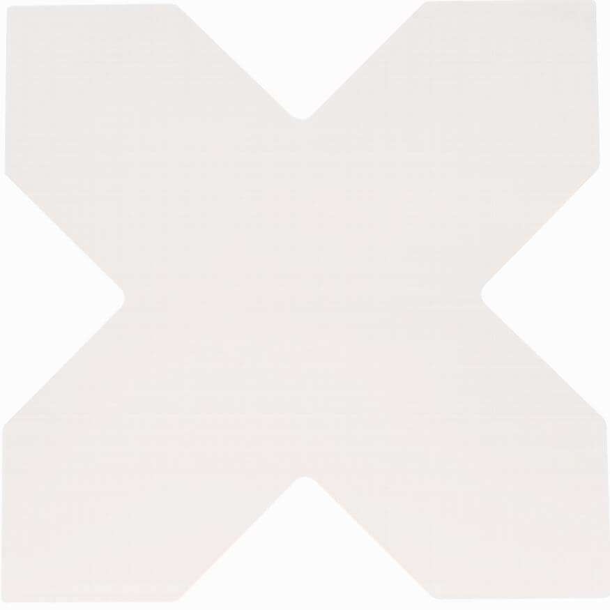 Керамогранит Cevica Becolors Cross White, цвет белый, поверхность матовая, квадрат, 133x133