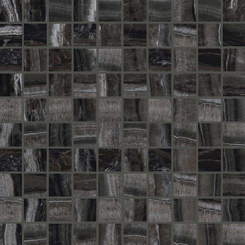 Мозаика Cerim Onyx Shadow Mosaico Luc 752538, цвет чёрный, поверхность полированная, квадрат, 300x300
