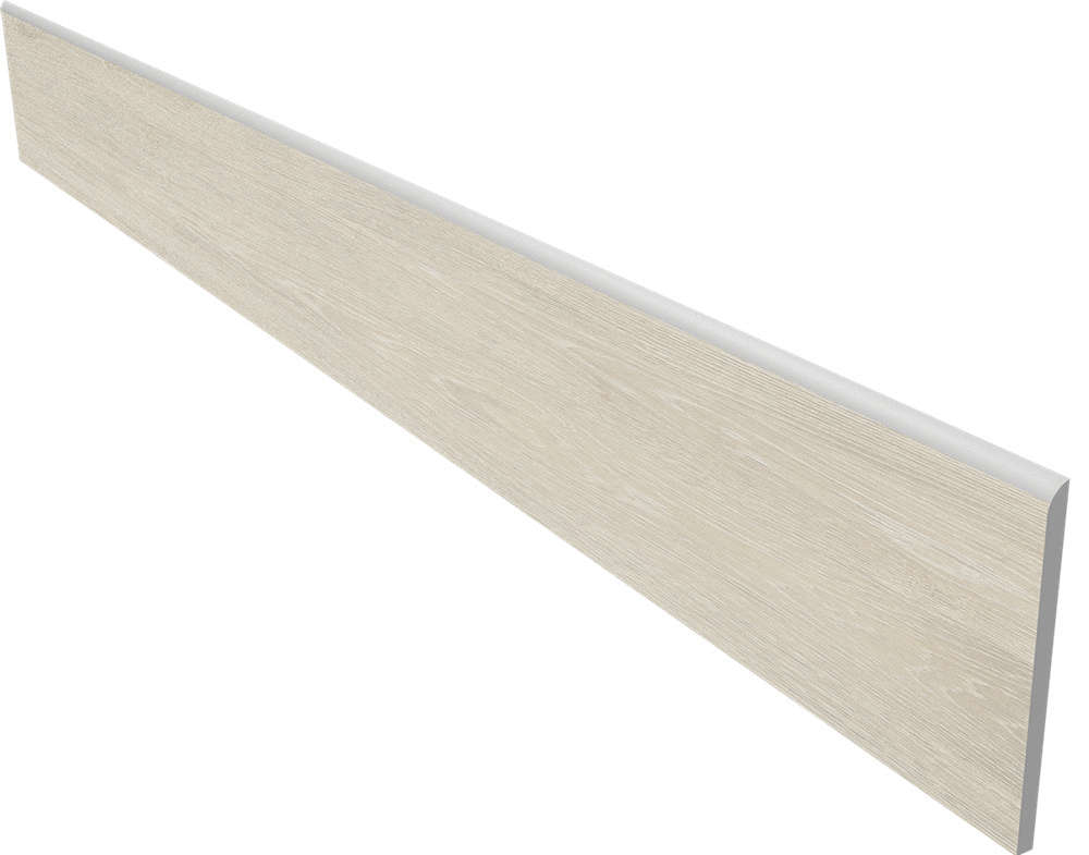 Бордюры Estima Kraft Wood Skirting Nordic KW00 70617, цвет белый, поверхность структурированная, прямоугольник, 70x600