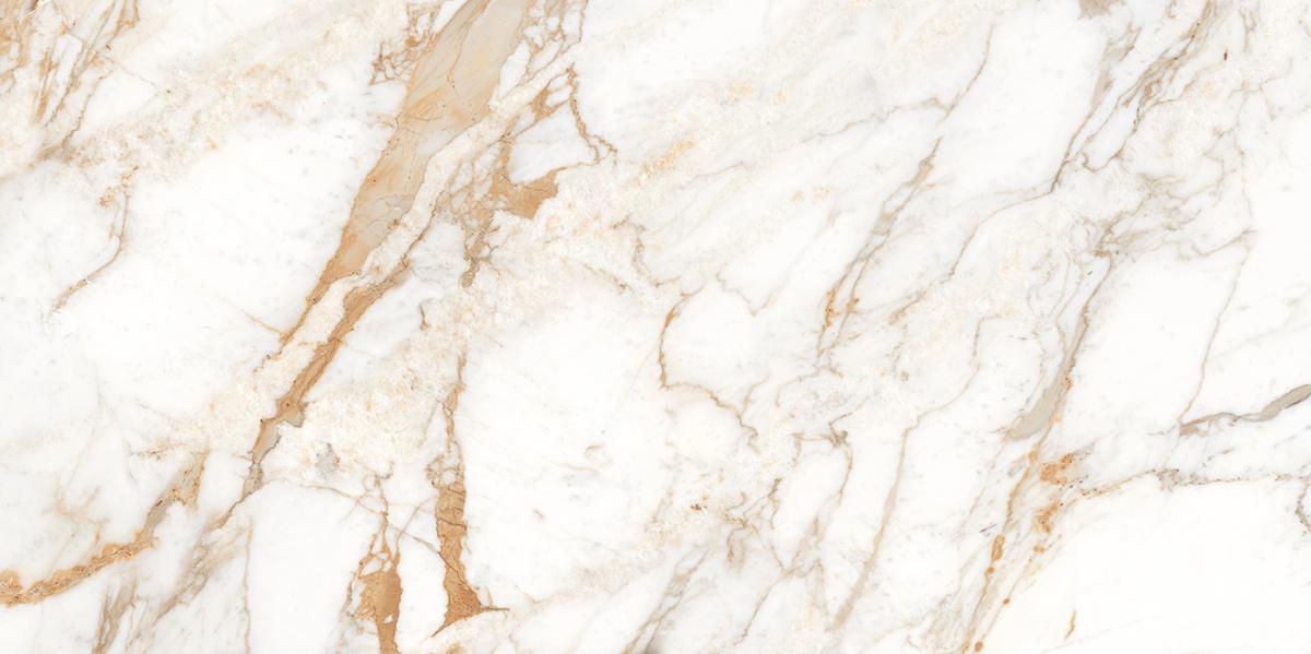 Керамогранит Laparet Calacatta Oro Polir, цвет белый золотой, поверхность полированная, прямоугольник, 600x1200