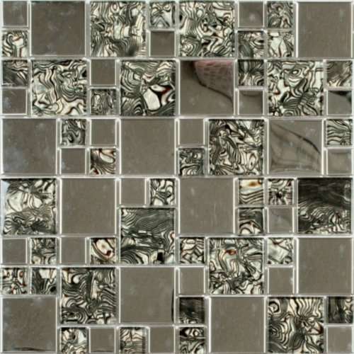 Мозаика NS Mosaic MS-611, цвет серый, поверхность глянцевая, квадрат, 300x300