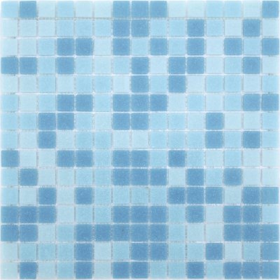 Мозаика Caramelle Mosaic Sabbia Onda (на бумажной основе), цвет голубой, поверхность матовая, квадрат, 327x327