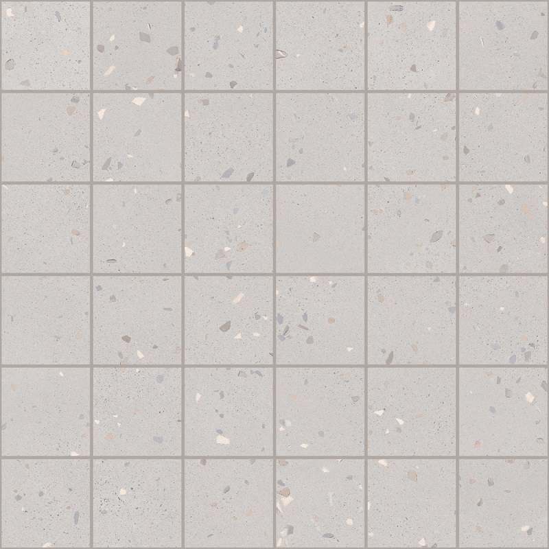 Мозаика Sant Agostino Deconcrete Mosaic De-Micro Pearl CSAMDIPE30, цвет серый, поверхность матовая, квадрат, 300x300