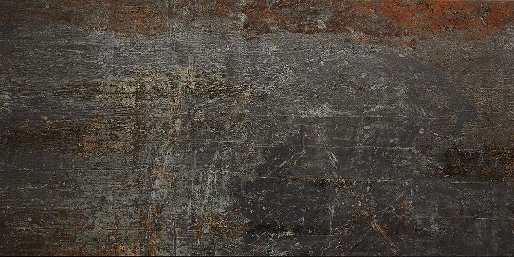 Керамогранит Apavisa Cast Iron Black, цвет серый, поверхность матовая, прямоугольник, 600x1200