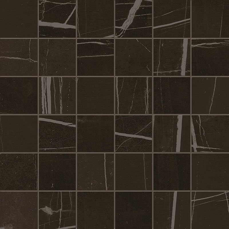 Мозаика La Faenza MK.TREX 30N LP, цвет чёрный, поверхность лаппатированная, квадрат, 300x300