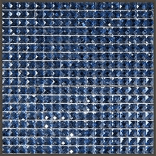 Мозаика Art & Natura Crystall 11, цвет синий, поверхность глянцевая, квадрат, 327x327