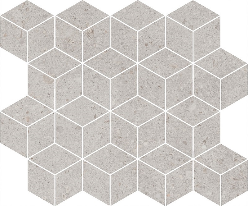 Мозаика Kerama Marazzi Риккарди декор мозаичный серый светлый матовый T017\14053, цвет серый, поверхность матовая, прямоугольник, 375x400
