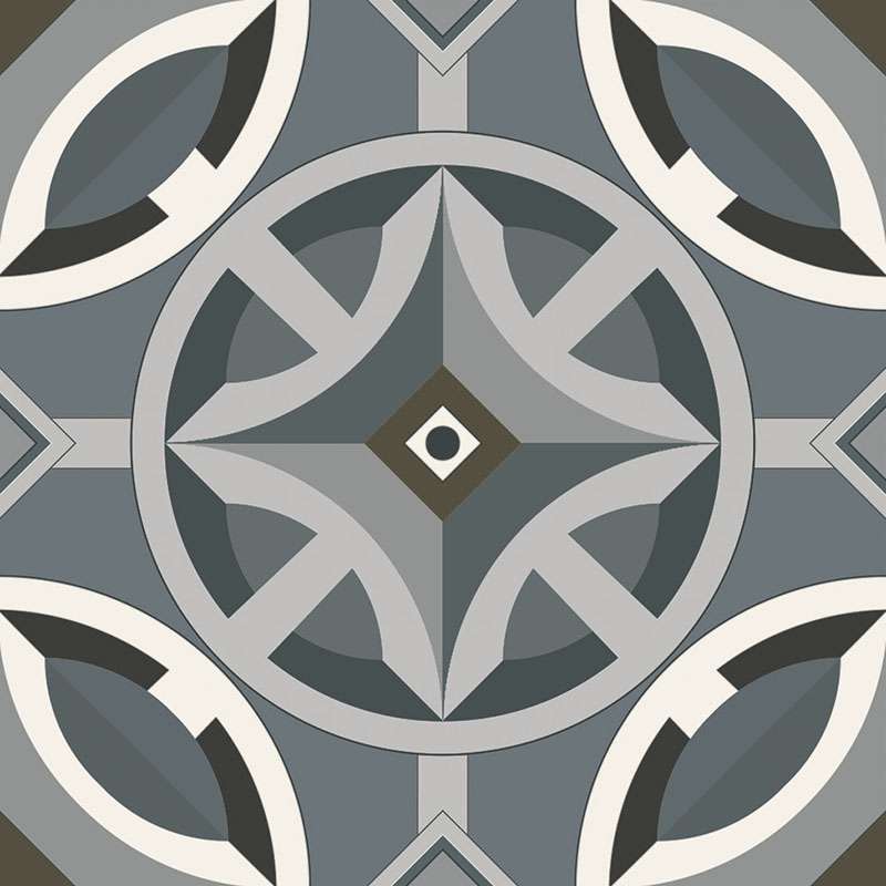 Керамическая плитка Paradyz Classy Motyw B Gres Szkl. Mat., цвет серый, поверхность матовая, квадрат, 198x198
