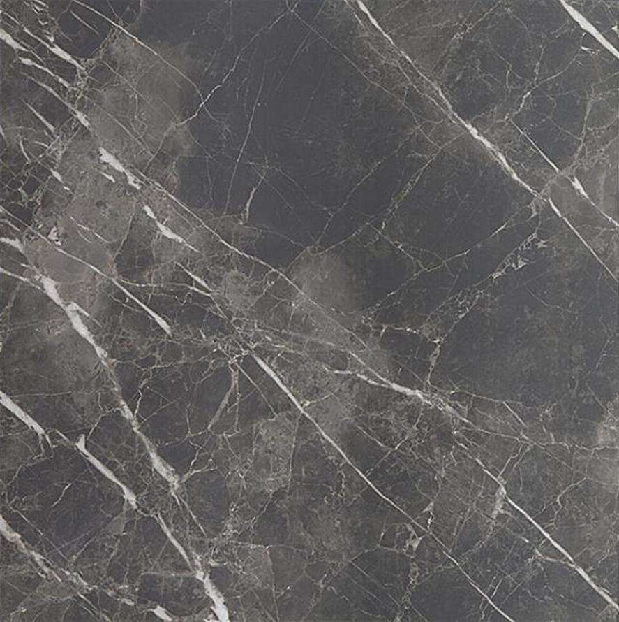 Керамогранит Pamesa Marbles Piave Coal Leviglass, цвет серый, поверхность полированная, квадрат, 600x600