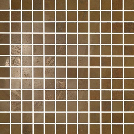 Мозаика Brennero Golden Eye Mosaico Visone, цвет коричневый, поверхность лаппатированная, квадрат, 300x300