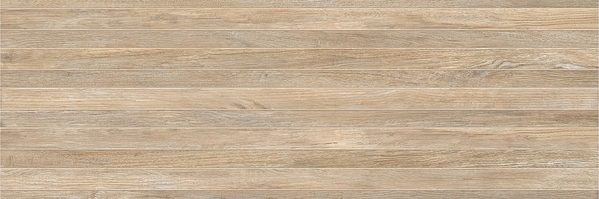 Керамическая плитка Керамин Бунгало 4Д, цвет коричневый, поверхность матовая, прямоугольник, 300x900
