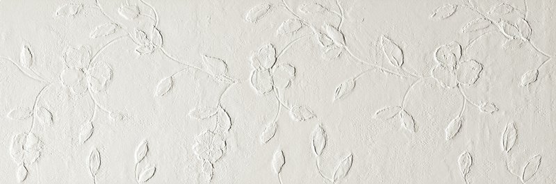 Керамическая плитка Fap Lumina Flower White Matt fOL0, цвет белый, поверхность матовая, прямоугольник, 305x915